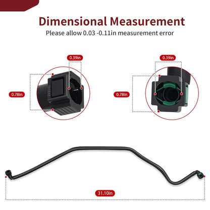 Fuel Line for Polaris Ranger 900/1000 XP EPS Crew High Performance Black