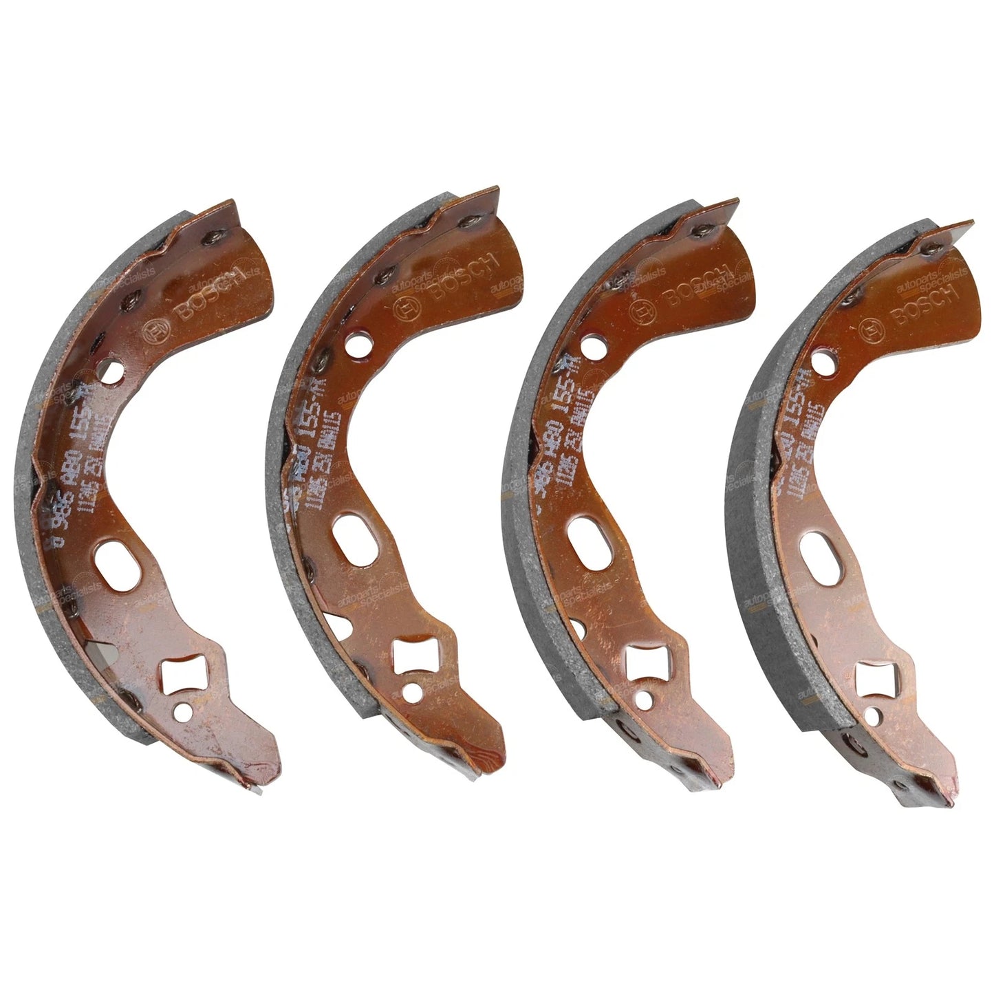 Rear Brake Shoes Lining Set for Mazda 121 DA DB (1987 - 1993)