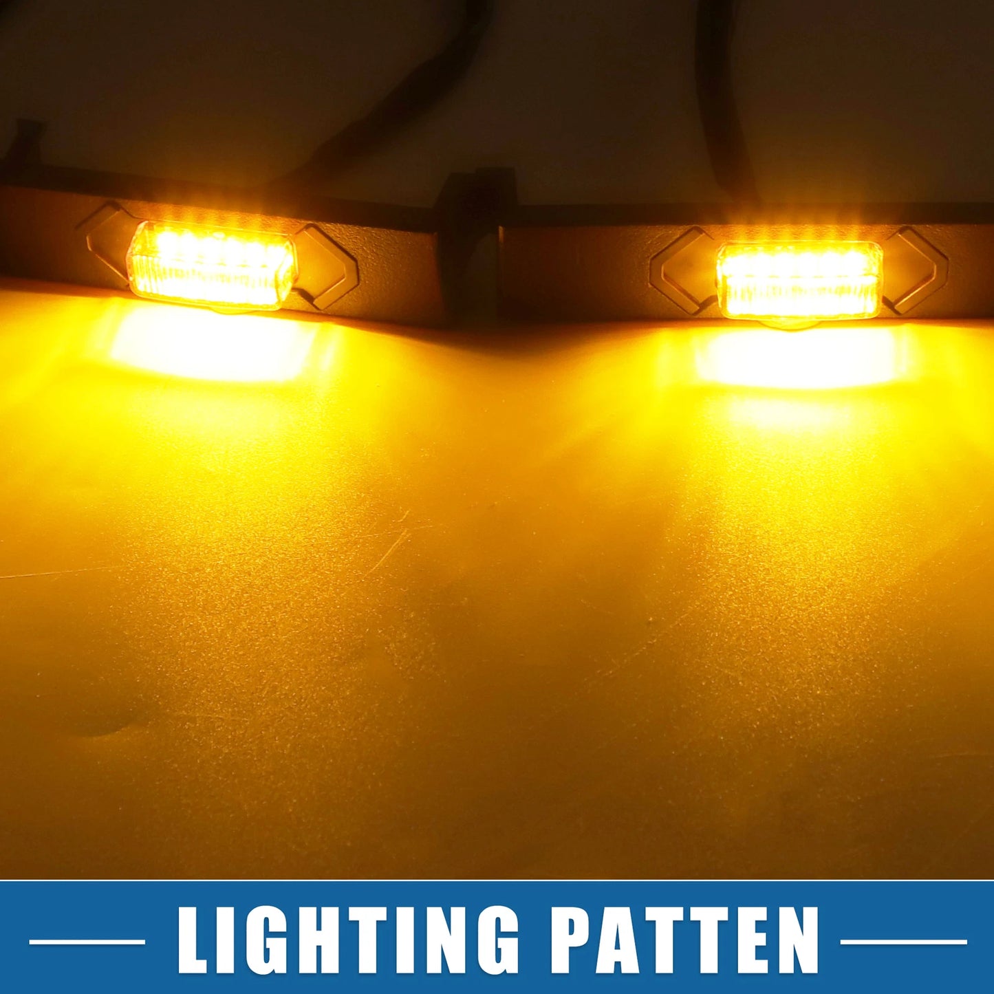 Front Grille LED Lights for Toyota 4Runner 20-22 Amber (2020-2022)