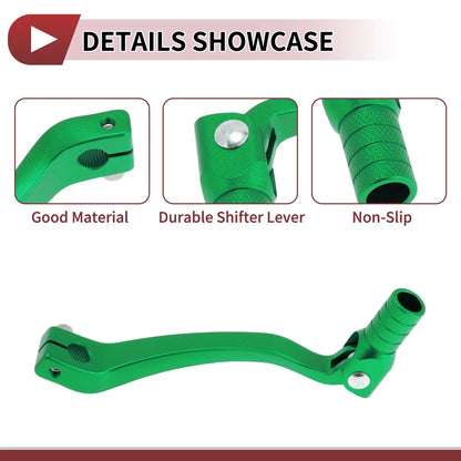 Folding Gear Shifter Lever for Kayo T6 Green