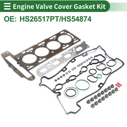 1 Set Engine Valve Cover Gasket Kit for GMC Terrain 2.4L (2010-2013)