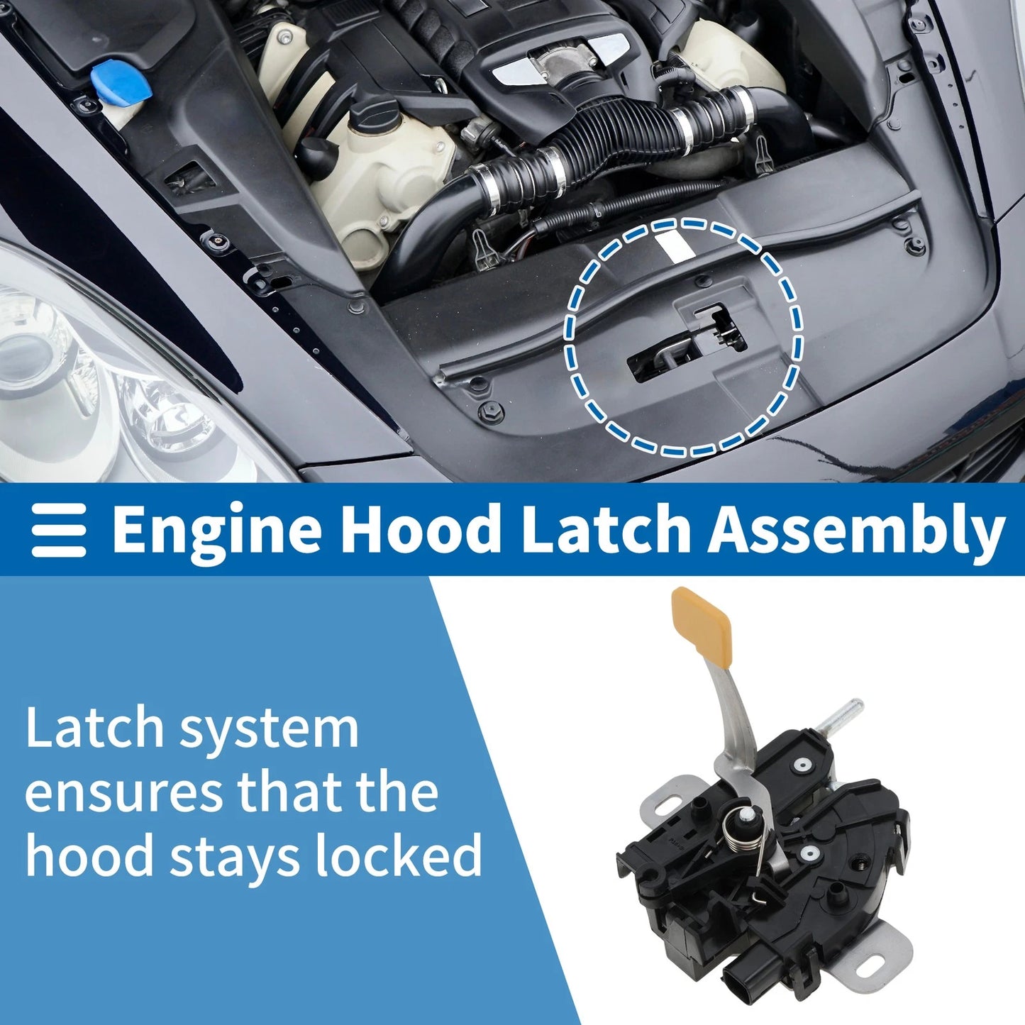 Hood Latch Assembly for Ford Mondeo MK4 (2007-2014) - 1 x Quality Parts