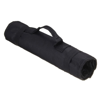 21-Pocket Chef Knife Bag Roll Bag Carry Case Foldable Kitchen Storage Black