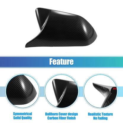 Carbon Fiber Pattern Rearview Side Mirror Covers for Ford Mustang