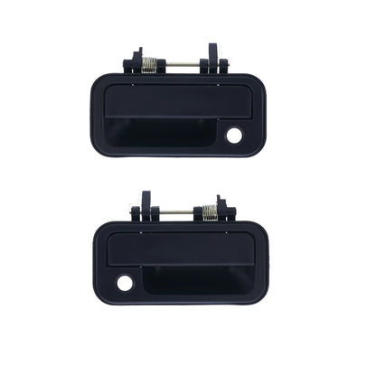 2 x Front Outer Door Handles Black for Holden Rodeo TF (1988-2003)