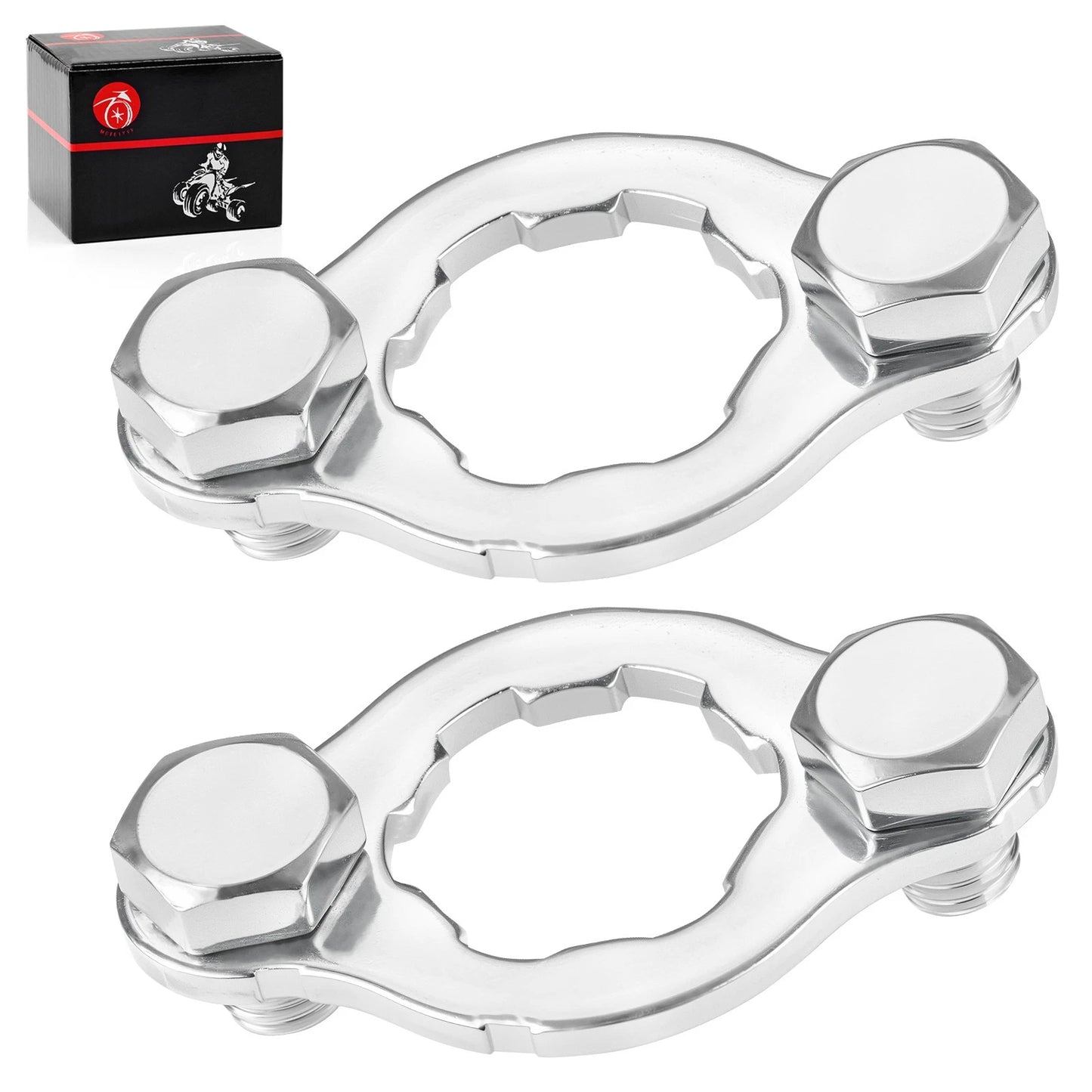 2 Pack Engine Front Sprocket Retainer Plate for Honda TRX90X (2009-2024)