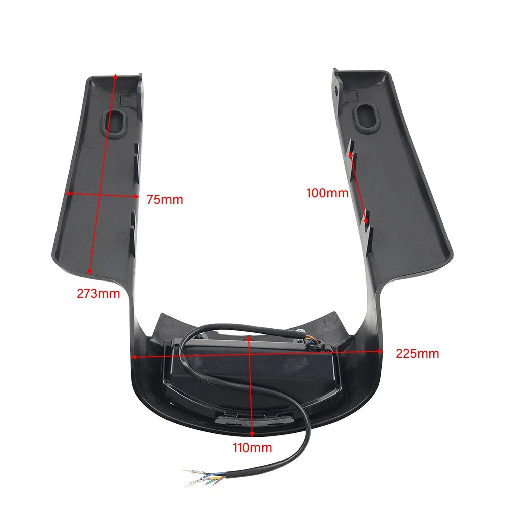 Rear Mudguard Fascia Extension Filler with Light for Harley Touring (2009-2013)