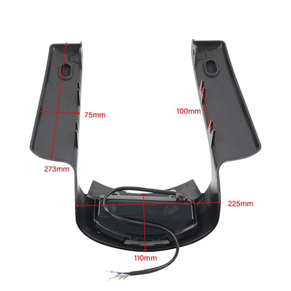 Rear Mudguard Fascia Extension Filler with Light for Harley Touring (2009-2013)