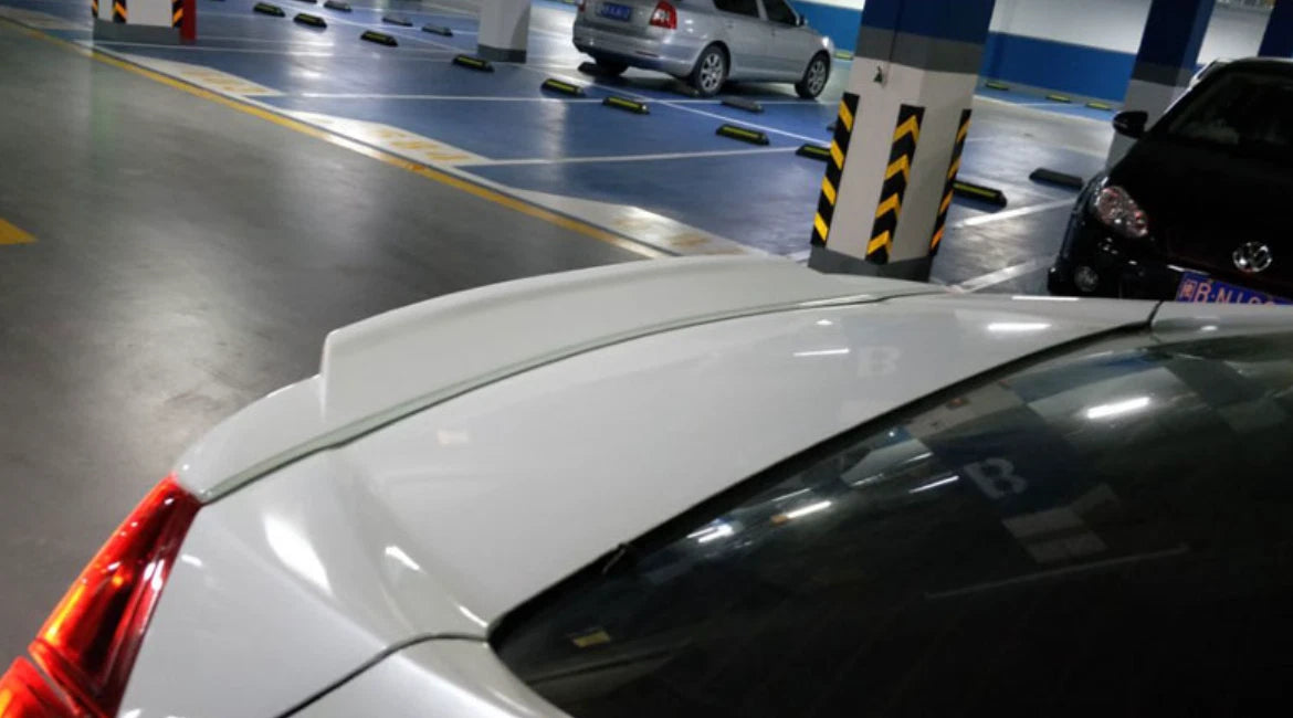 Pearl White Highkick Duckbill Spoiler for 2016-2021 Honda Civic Sedan 4DR