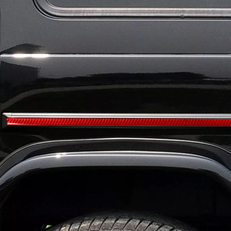 Red Carbon Fiber Side Body Trims for Mercedes G-Class W463 G500 G55 G63 (2012-2018)