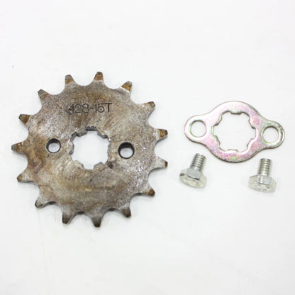 17mm 15T Teeth Front Sprocket for PIT TRAIL QUAD DIRT BIKE ATV BUGGY