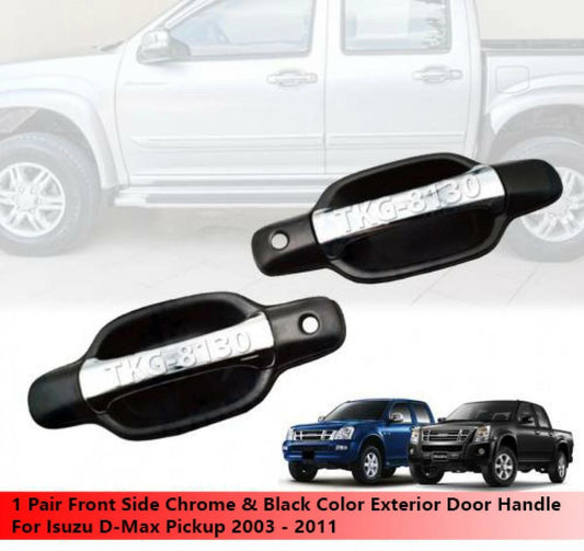 2 x Front Outer Door Handles for Isuzu Dmax (2003-2011)
