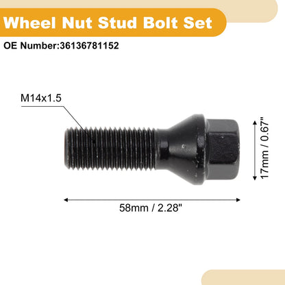 M14x1.5 Wheel Lug Studs for BMW 745i/745Li (2002-2005) - 5 Pcs