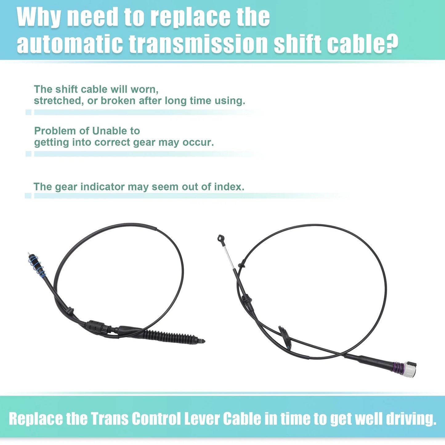 Auto Transmission Control Lever Cable Set for Chevrolet Suburban