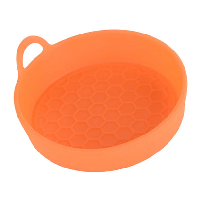 Silicone Anti-Slip Car Cup Holder Insert Coaster Mat Pad Universal Orange