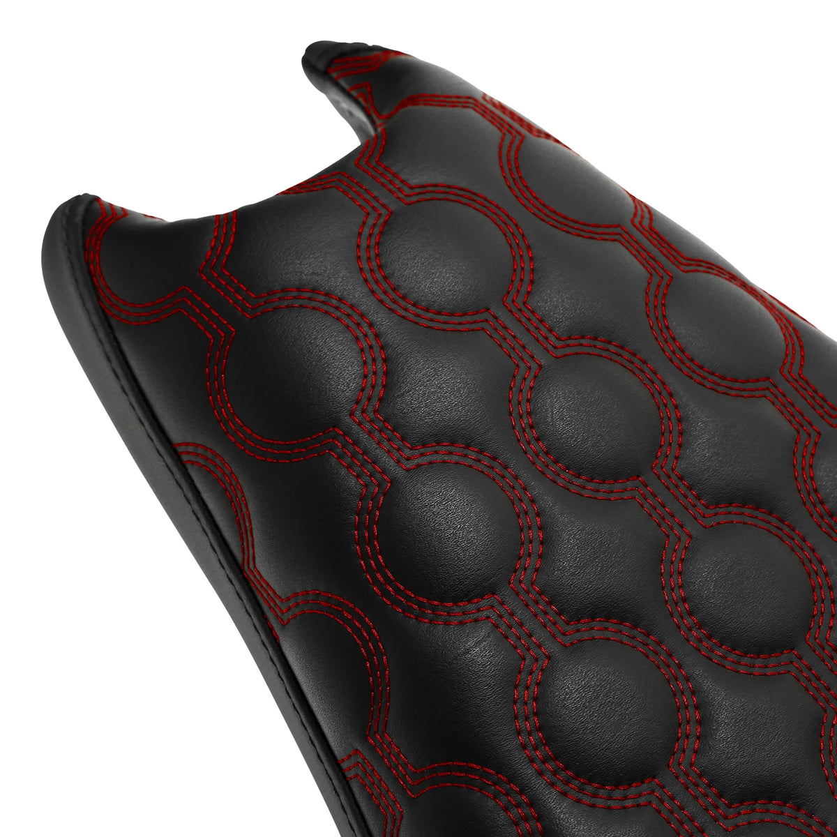 Black Red Driver Passenger Seat for Harley Sportster 883 1200 (2004-2022)