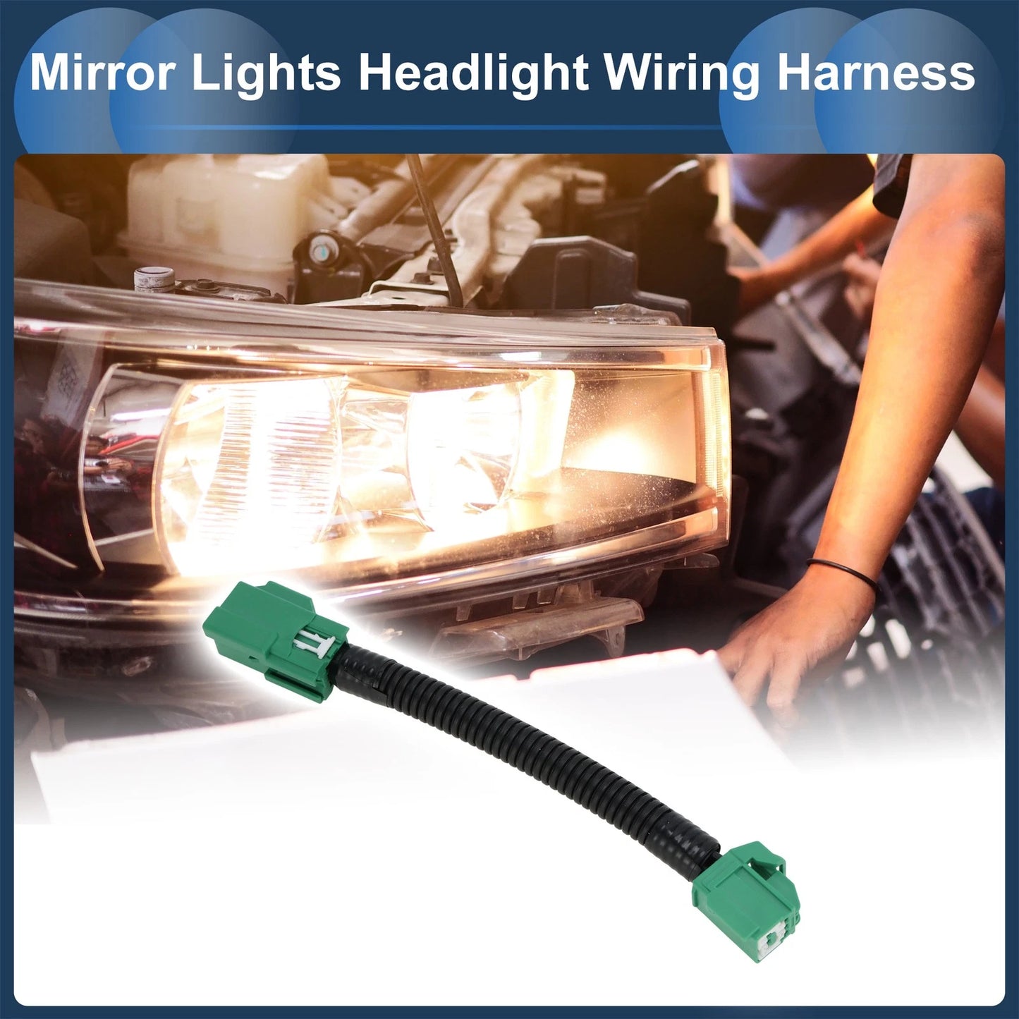 Headlight Wiring Harness for Ford F-150 Mirror Lights (2015-2020)