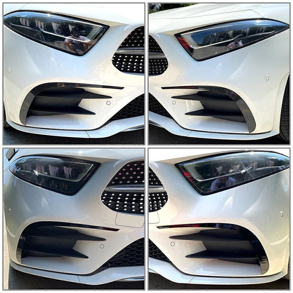 Glossy Black Front Bumper Lip Splitter for Benz CLS-Class (2018-2021)