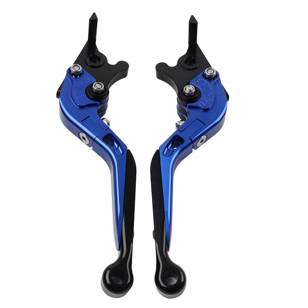 CNC Blue Extendable Brake Clutch Levers for Yamaha TMAX 500 530 560 (2001-2023)