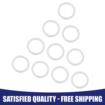 10 x M16 Silver Tone Oil Drain Plug Gaskets for BMW (1998-2023)