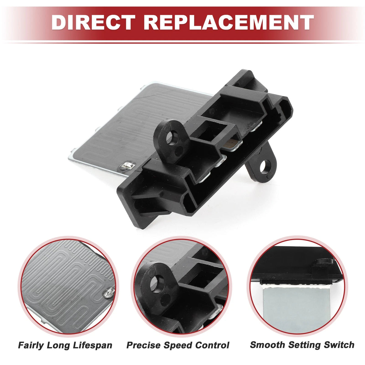 L4 1.4L HVAC Blower Motor Resistor for Chevrolet Spark (2016-2022)