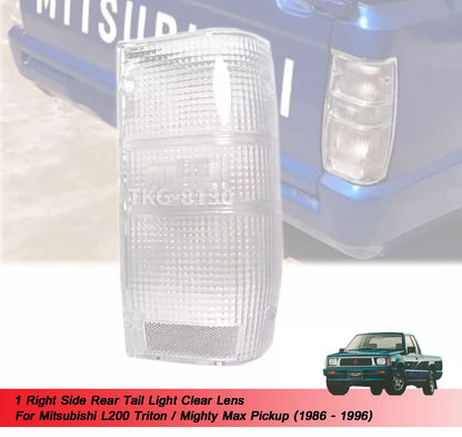 Clear RH Tail Light Lens for Mitsubishi L200 Triton (1986-1996)