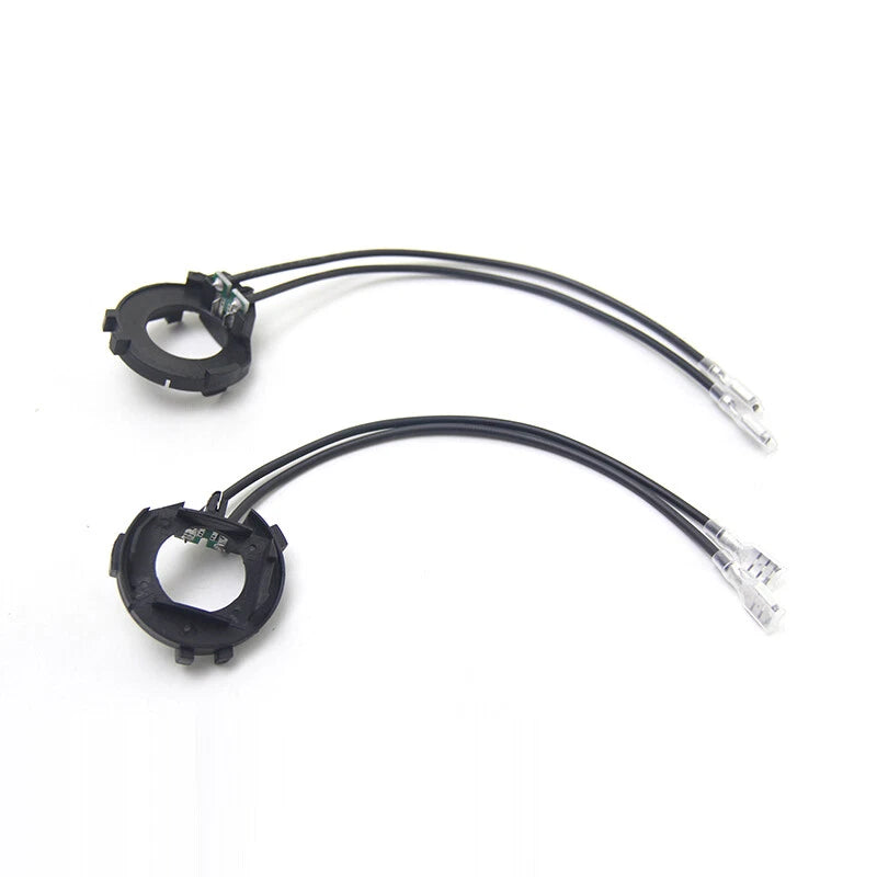 Pair H7 LED Bulb Headlight Holder Adaptor Kit Fit for VW Golf MK7 MK6 JETTA