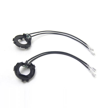 Pair H7 LED Bulb Headlight Holder Adaptor Kit Fit for VW Golf MK7 MK6 JETTA
