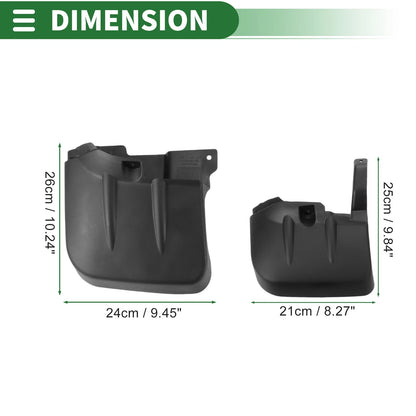 Mud Flaps Splash Guards 1 Set for Mitsubishi Triton MQ GLX L200 (07-14)