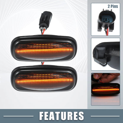 LED Side Marker Amber Light for Land Rover Discovery (Smoked Lens) (2017-2023)