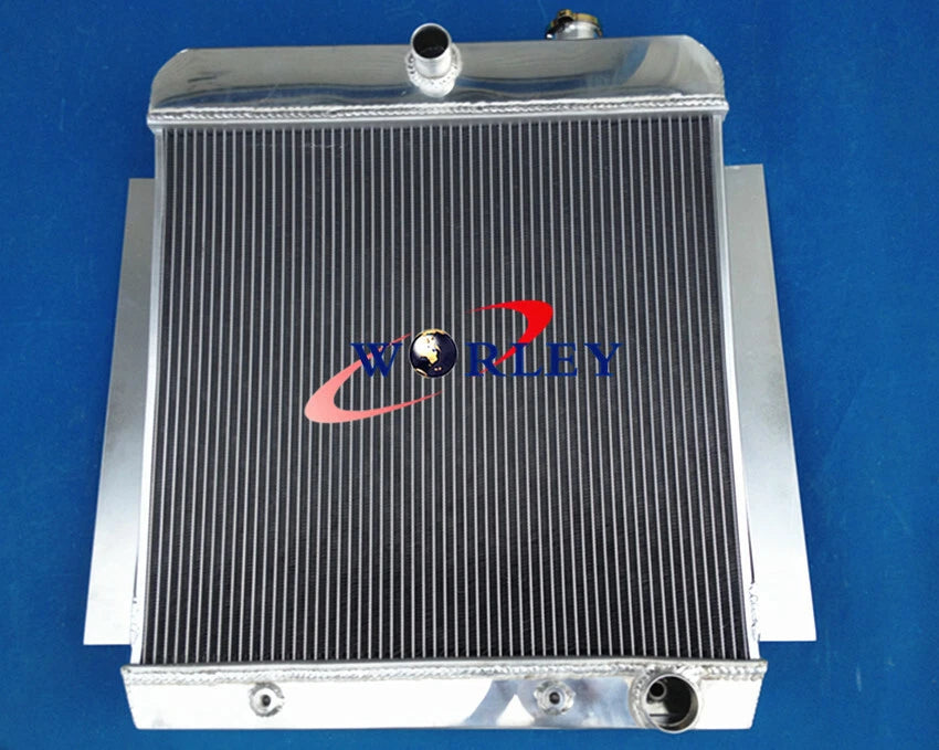 3 Row Aluminum Radiator + 16" Fan for 1955-1959 Chevy Pickup Truck