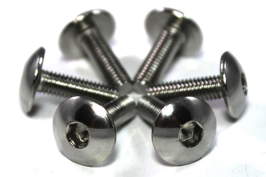 10x Fairing Bolts m5 X 16mm SS Pan Mushroom Button Allen for Kawasaki