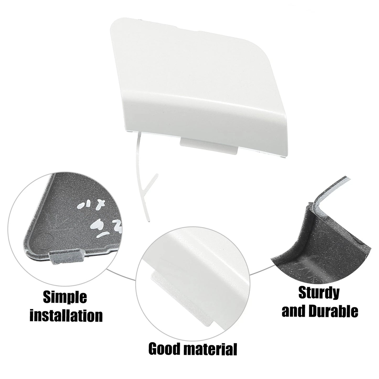 Front Right Tow Hook Cover for Subaru Forester (2014-2018) White