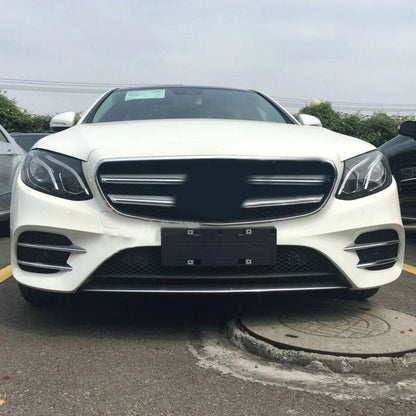 Chrome Fog Light Grille Cover Trims for Benz E-Class W213 S213 C238 A238 (2017-2023)