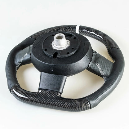 Flat Bottom Carbon Leather Steering Wheel for Mini R55 R56 R57 R58 R60 R61 (2006-2016)