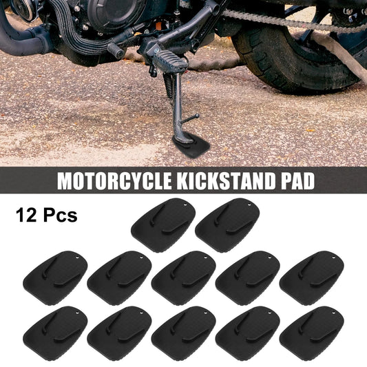 12 x Kickstand Pad Support Pad Parking Side Stand Extension Pad for Motorcycle