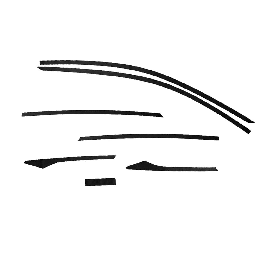 Chrome Blackout Window Trim Decal for Honda Civic Sedan (2016-2021)