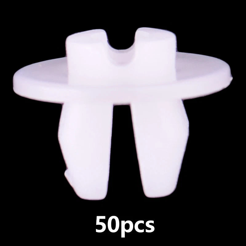 50x White Headlight Grommet Nut Clip Retainers for Toyota
