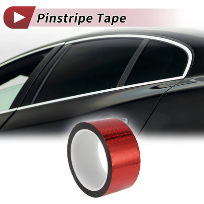 Pinstripe Tape 45mmx50m for Car, Motorcycle and Boat Laser Red 1 Pcs