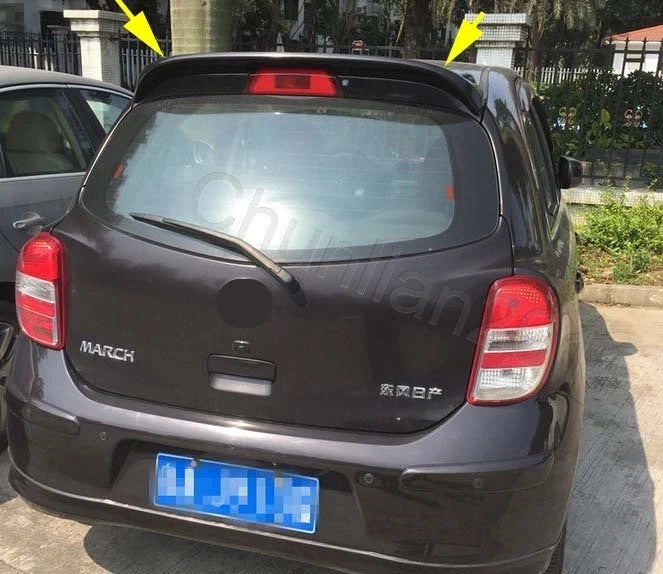Factory Style Spoiler Wing ABS for Nissan Micra March (2011-2016)