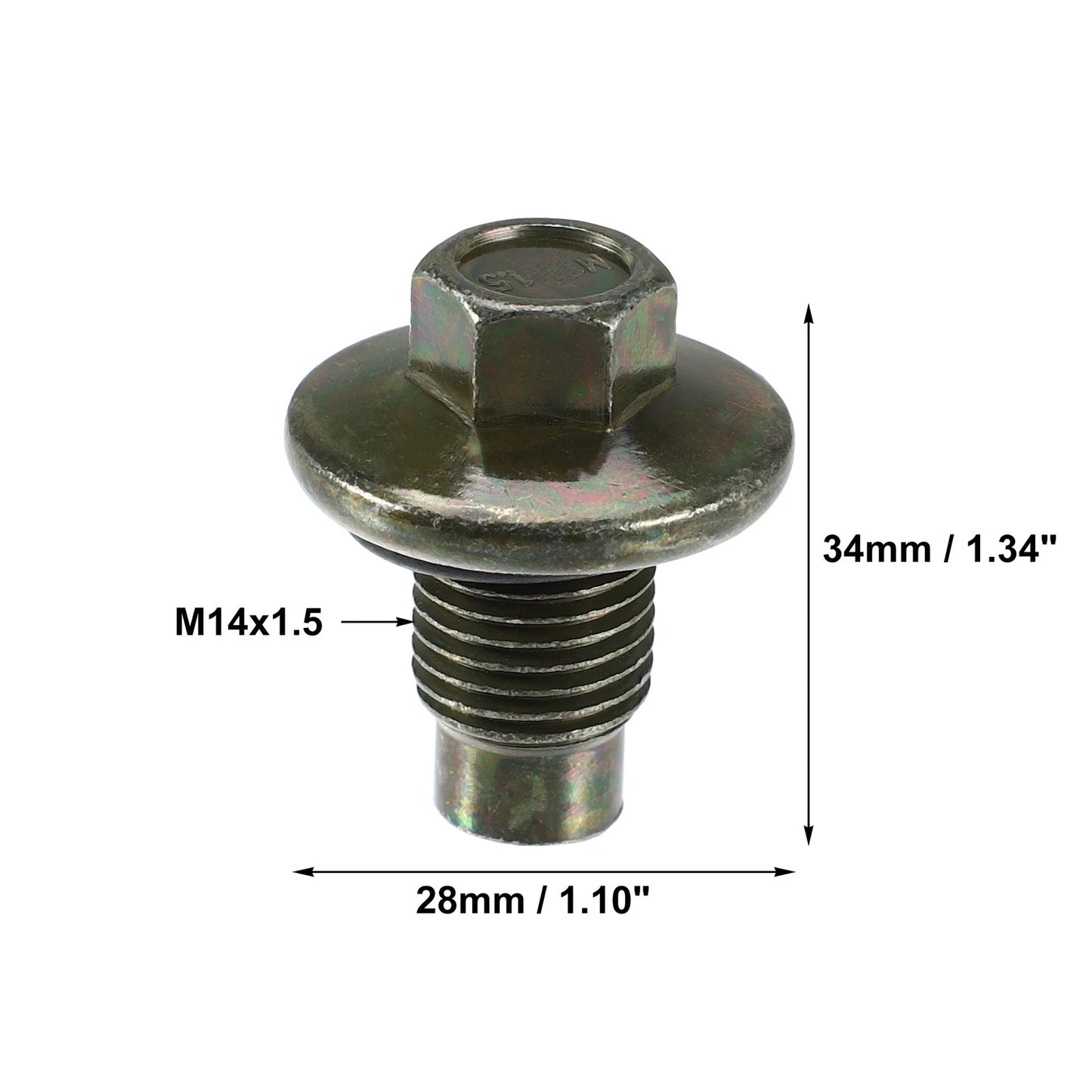 M14x1.5 Oil Drain Plug Set with Washer for Ford