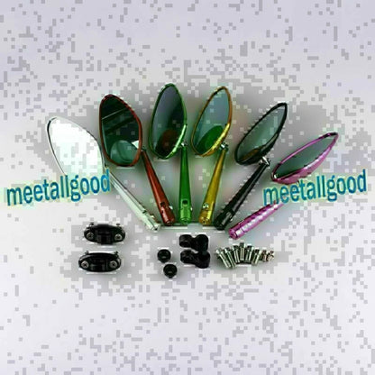 Pair Leaf Style Rearview Side Mirrors for KAWASAKI NINJA 1000 ZX-10R (2004-2007)