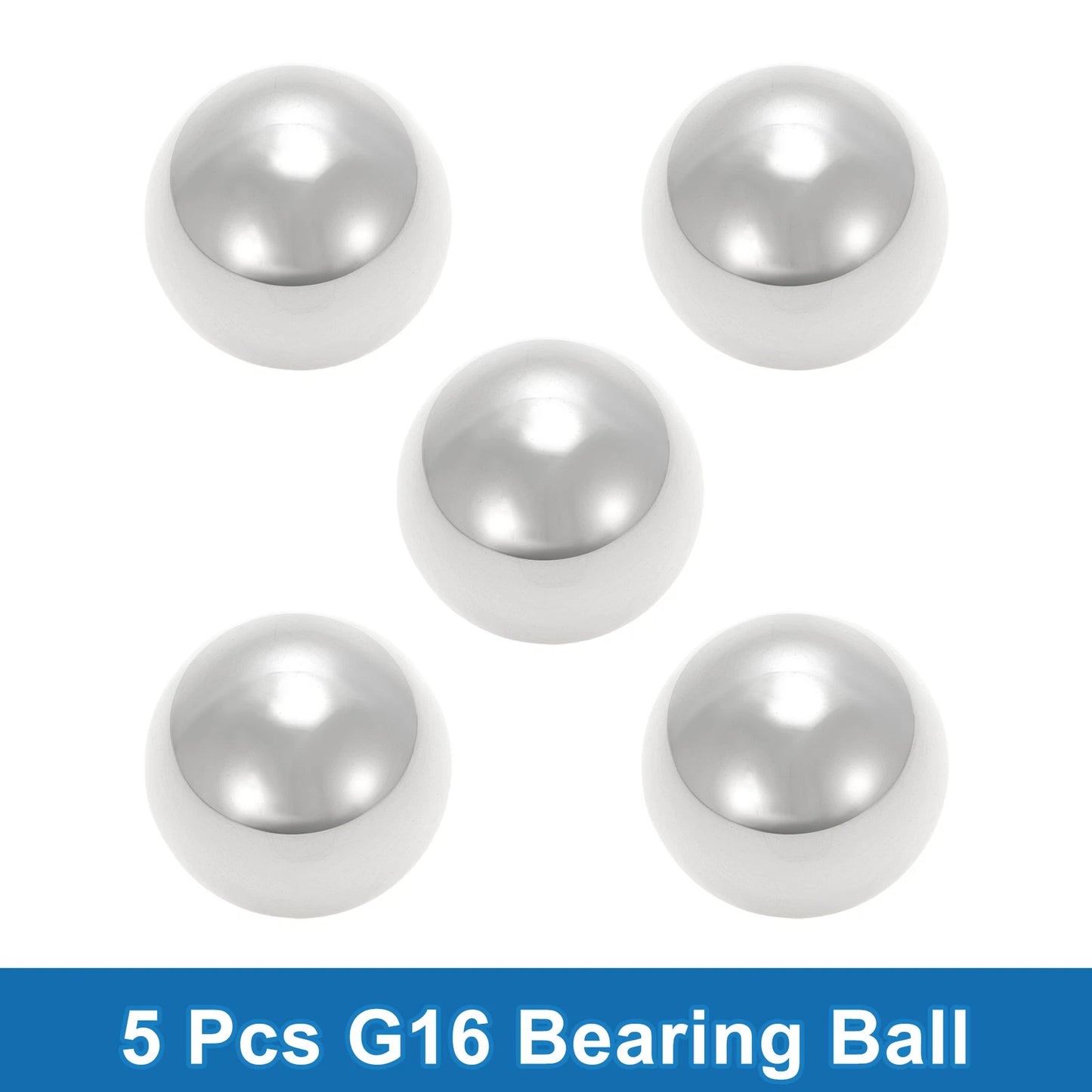 20mm Bearing Ball Steel G16 Precision Silver Tone 5 x Pcs