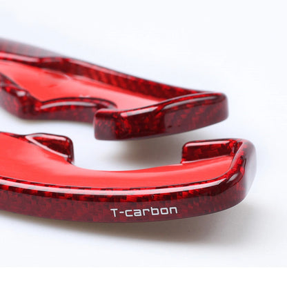 2 x Carbon Fiber Red Shift Paddle Extensions for Toyota GT86 (2012-2020)