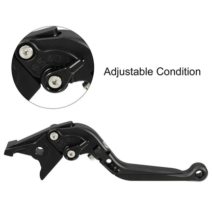 Folding Brake Clutch Levers 1 Pair for Honda 250 (2017-2021) Black