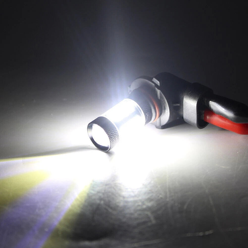 2 x White H10 9140 9145 High Power 80W LED Fog Light Bulbs for Car (2010-2023)