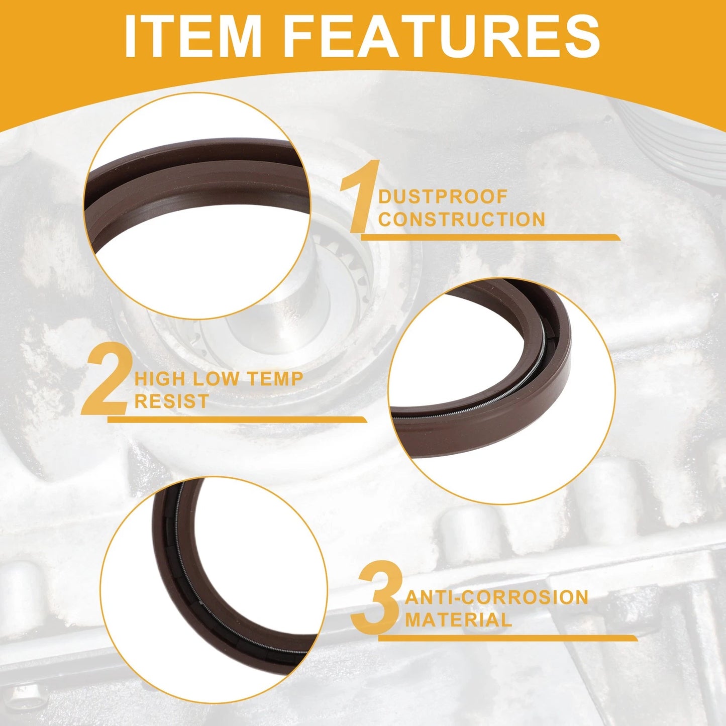 Crankshaft Oil Seal 4 Cyl 1.4L for Chevrolet Cruze (2011-2016)