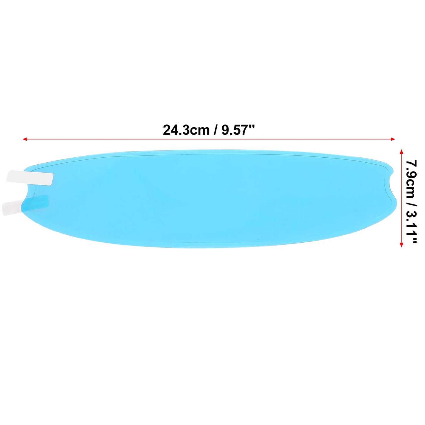 Rain Proof Film / 9.57 x 3.11 in / Lens Sticker for Motorcycle Helmet