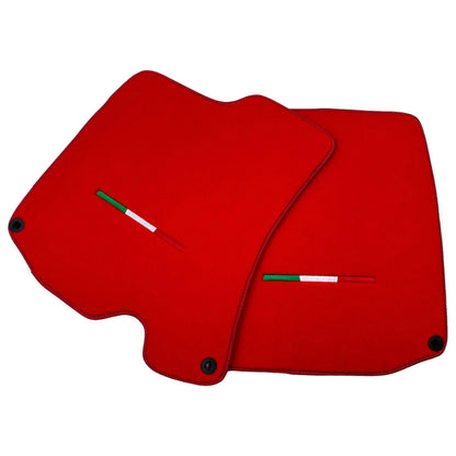Red Floor Mats for Ferrari Roma (2021-2024) - AutoWin Brand Italian Edition