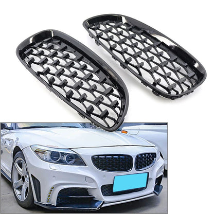 Front Upper Bumper Mesh Grille for BMW E89 Z4 (2009-2016) Gloss Black